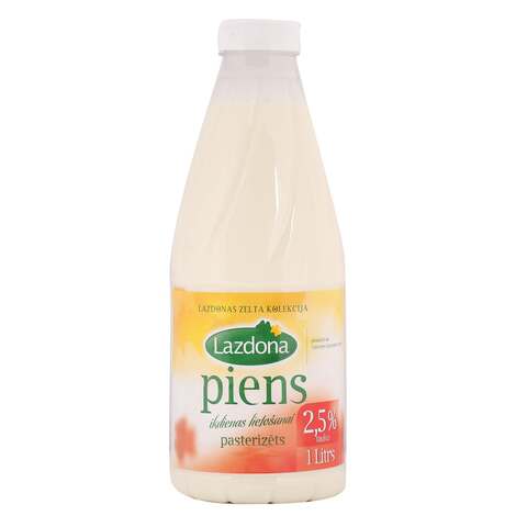 Piens Lazdona, 2,5%, 1l